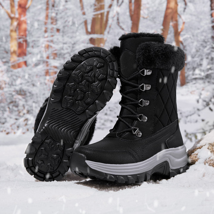 W&W Mode | Lässige Winter Fleece-gefütterte Stiefel für Frauen