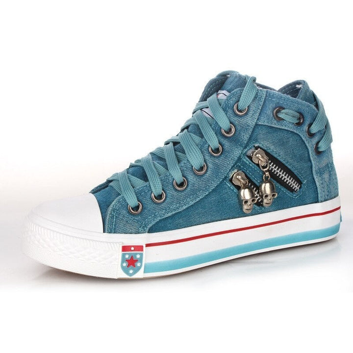 W&W Mode | Atmungsaktive High Top Sneaker Für Damen in Übergröße