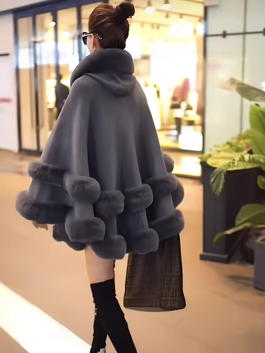 W&W Mode | Oversize-Fellcape-Mantel für Damen