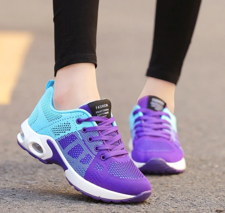 W&W Mode | Orthopädische Leichte, Atmungsaktive Sport Sneaker Für Damen Sportlicher Lässig Running Schuh Mit Air Cushion Sohle