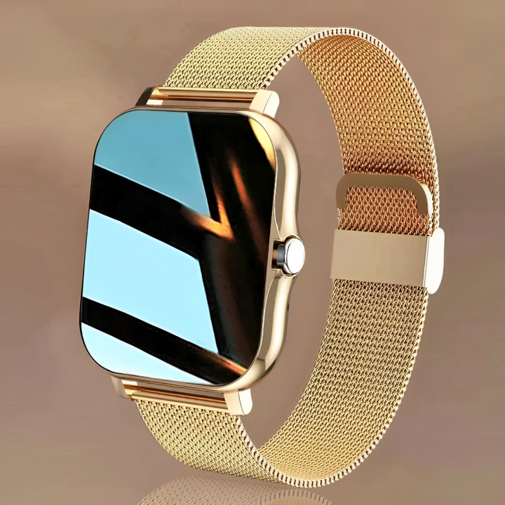 W&W Mode – Fortschrittliche Smartwatch, Metall-Mesh-Armband