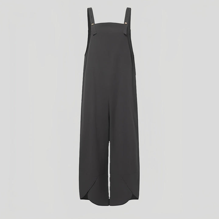W&W Mode | Lässiger, lockerer Overall in Volltonfarbe für Damen