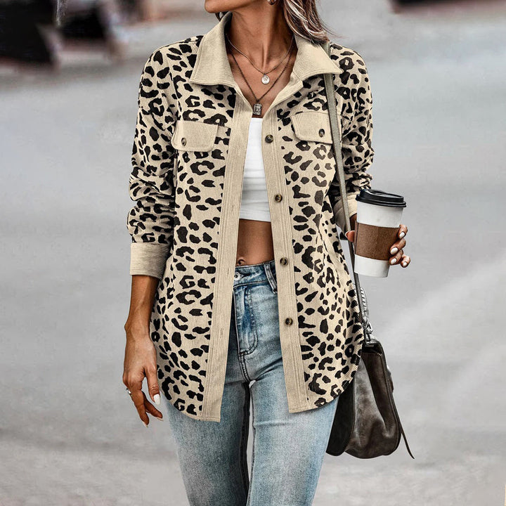 W&W Mode | Stilvolle Damenjacke mit Leopardenmuster