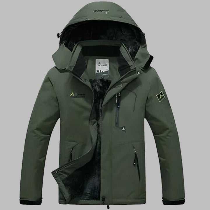 W&W Mode | Outdoor Wasserdichte Winterjacke Mit Fleece