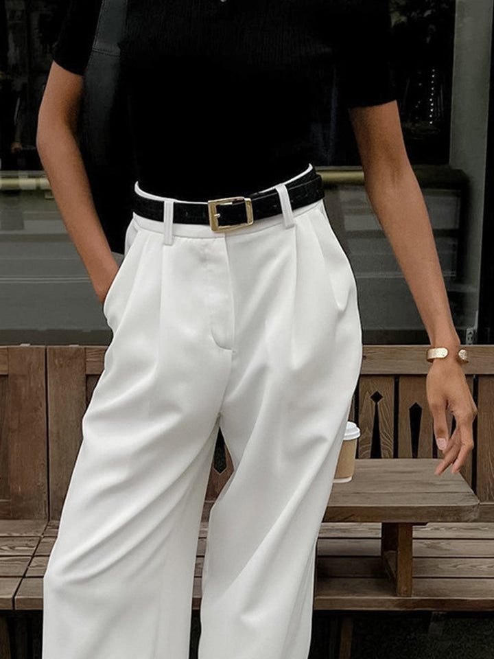 W&W Mode | geschnittene Hose mit fließender Silhouette und weichem, atmungsaktivem Stoff für Frauen