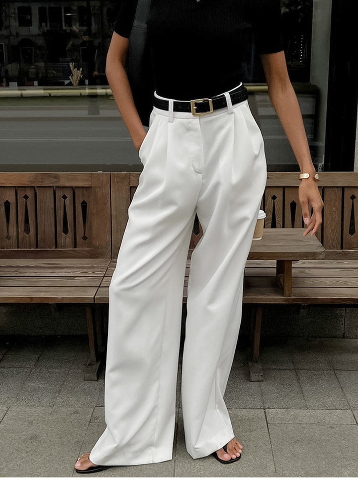 W&W Mode | geschnittene Hose mit fließender Silhouette und weichem, atmungsaktivem Stoff für Frauen