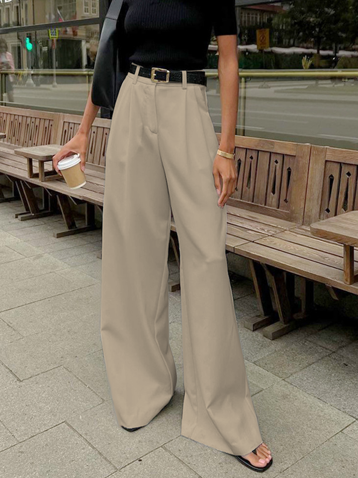 W&W Mode | geschnittene Hose mit fließender Silhouette und weichem, atmungsaktivem Stoff für Frauen