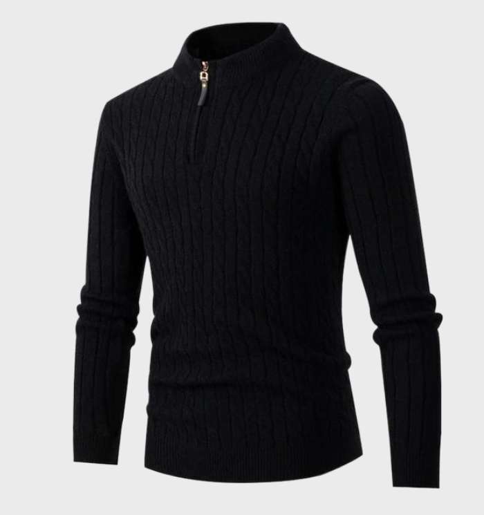 W&W Mode - Schmal geschnittener Herrenstrickpullover