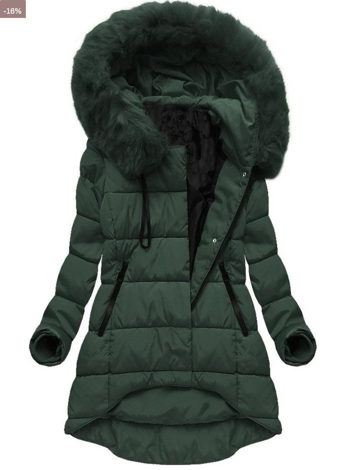 W&W Mode | Gepolsterte Jacke mit warmem Plüschfutter für Damen