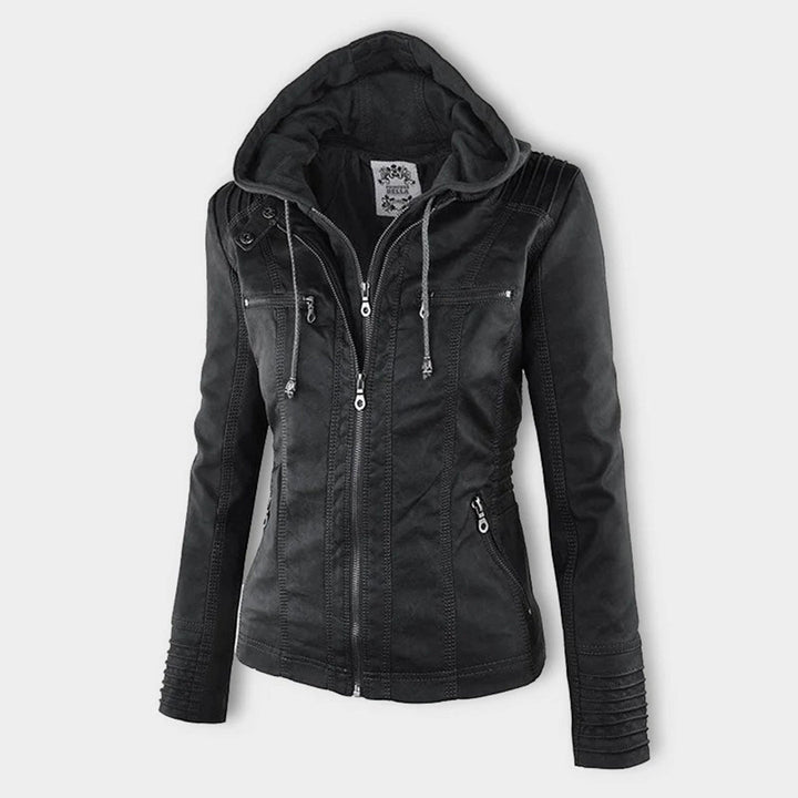 W&W Mode | Damen Lederjacke Mit Kapuze