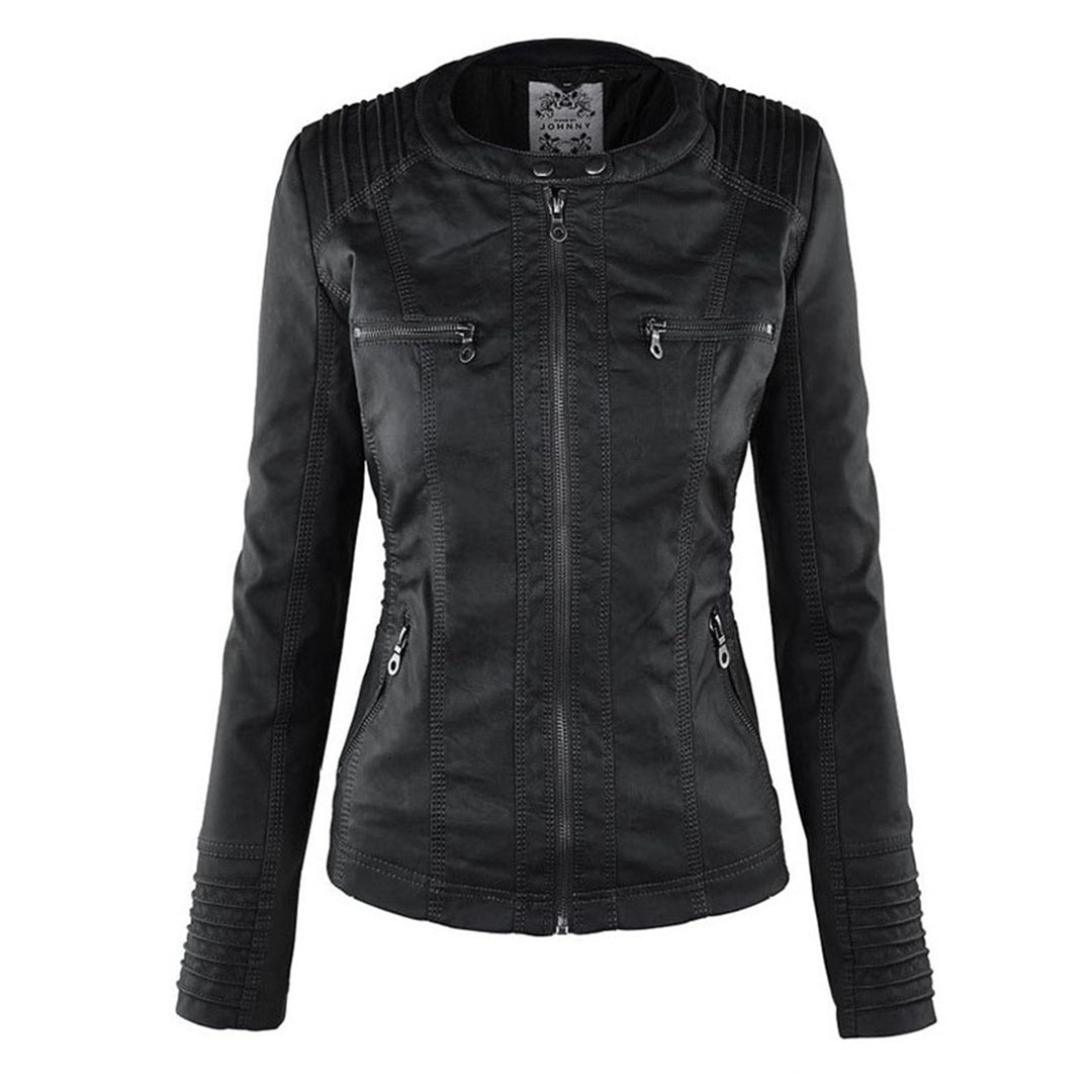 W&W Mode | Damen Lederjacke Mit Kapuze