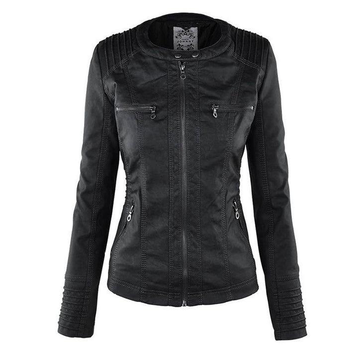 W&W Mode | Damen Lederjacke Mit Kapuze