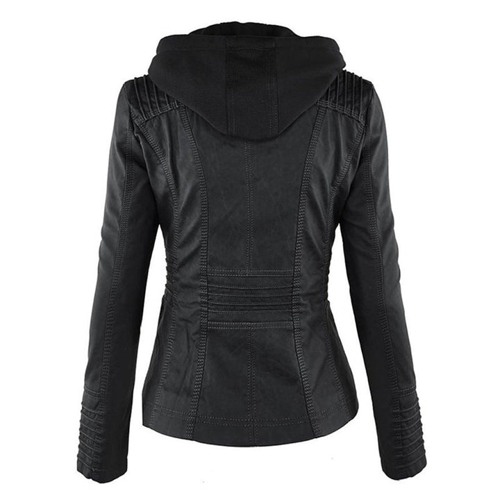 W&W Mode | Damen Lederjacke Mit Kapuze