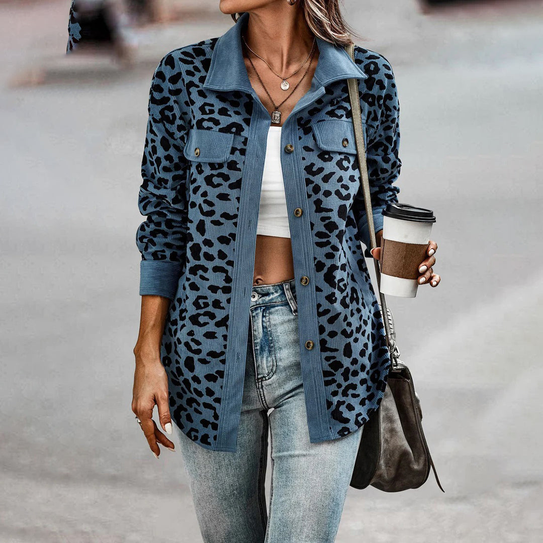 W&W Mode | Stilvolle Damenjacke mit Leopardenmuster