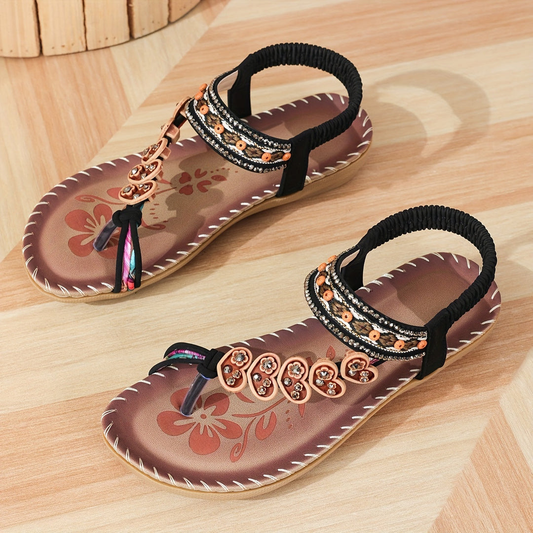 W&W Mode | Sandalen Flach Elastischer Knöchel Orthopädische Sandalen Damensandalen