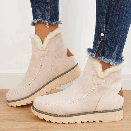 W&W Mode | Bequeme Stiefeletten Mit Futter Aus Fell Für Damen