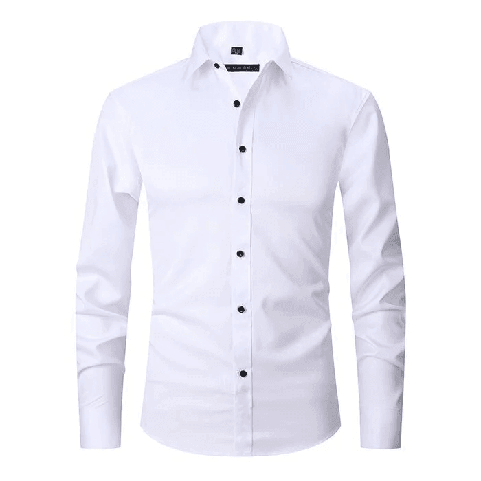 W&W Mode - knitterfreien langärmeligen Poloshirt