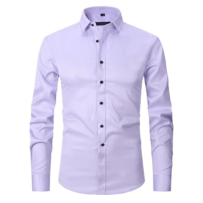 W&W Mode - knitterfreien langärmeligen Poloshirt