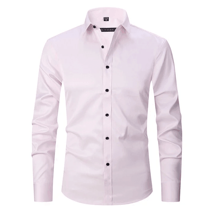W&W Mode - knitterfreien langärmeligen Poloshirt