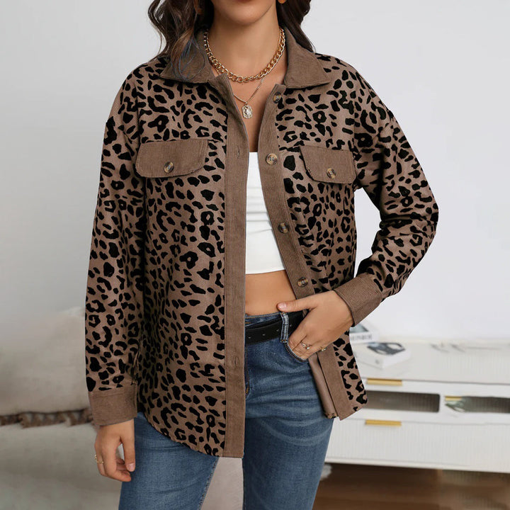 W&W Mode | Stilvolle Damenjacke mit Leopardenmuster
