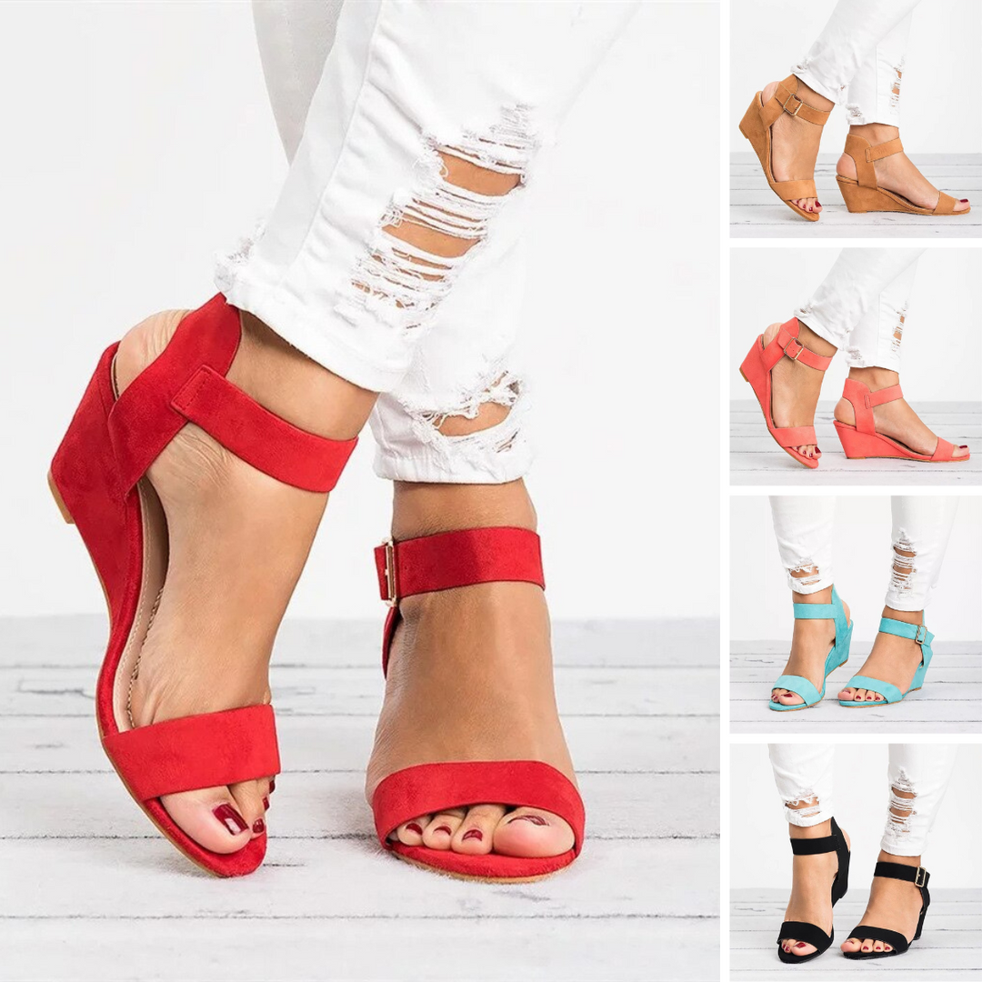 W&W Mode | Riem Sandalen - Bequeme und stilvolle Damensandalen mit Absatz