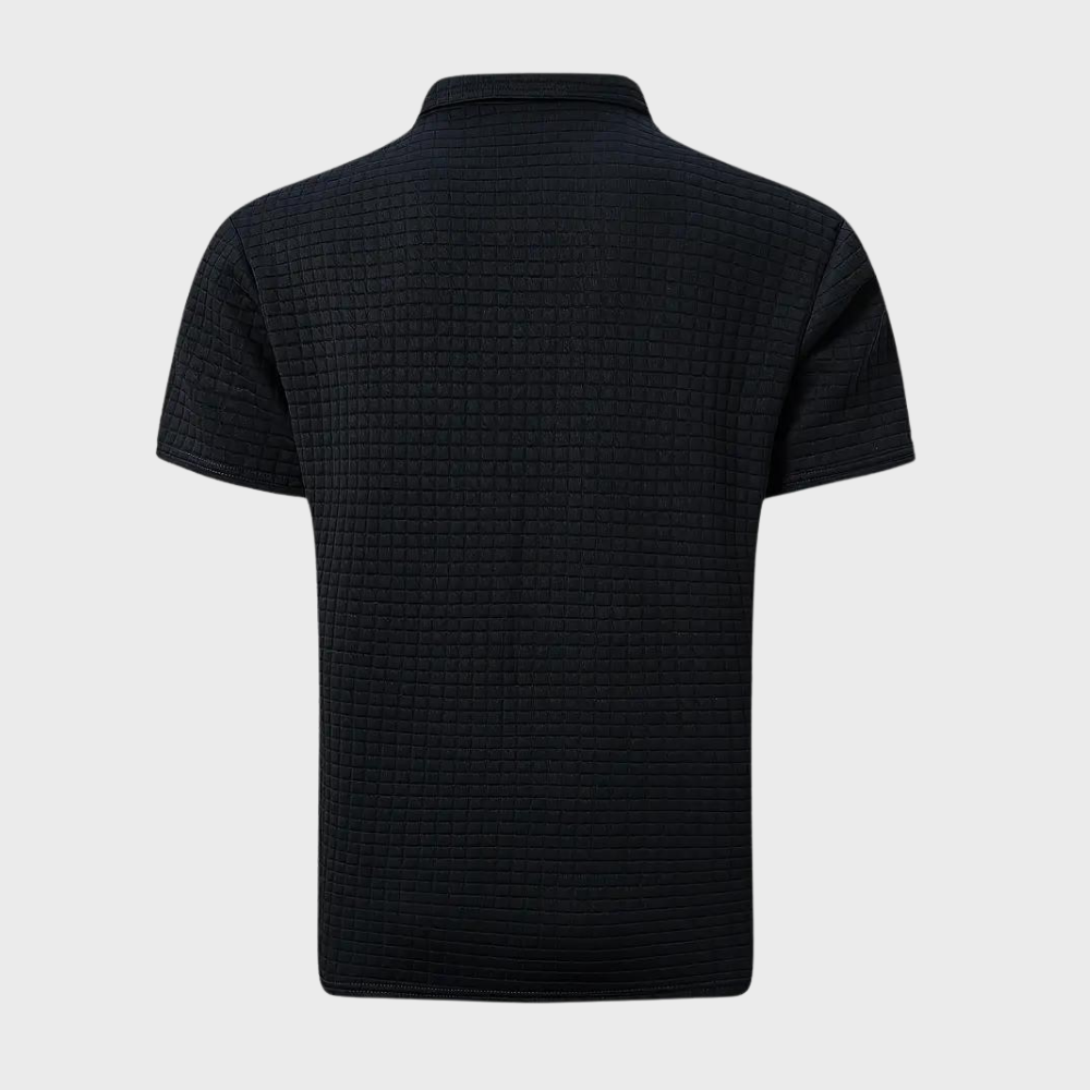 W&W Mode - Texturiertes Poloshirt