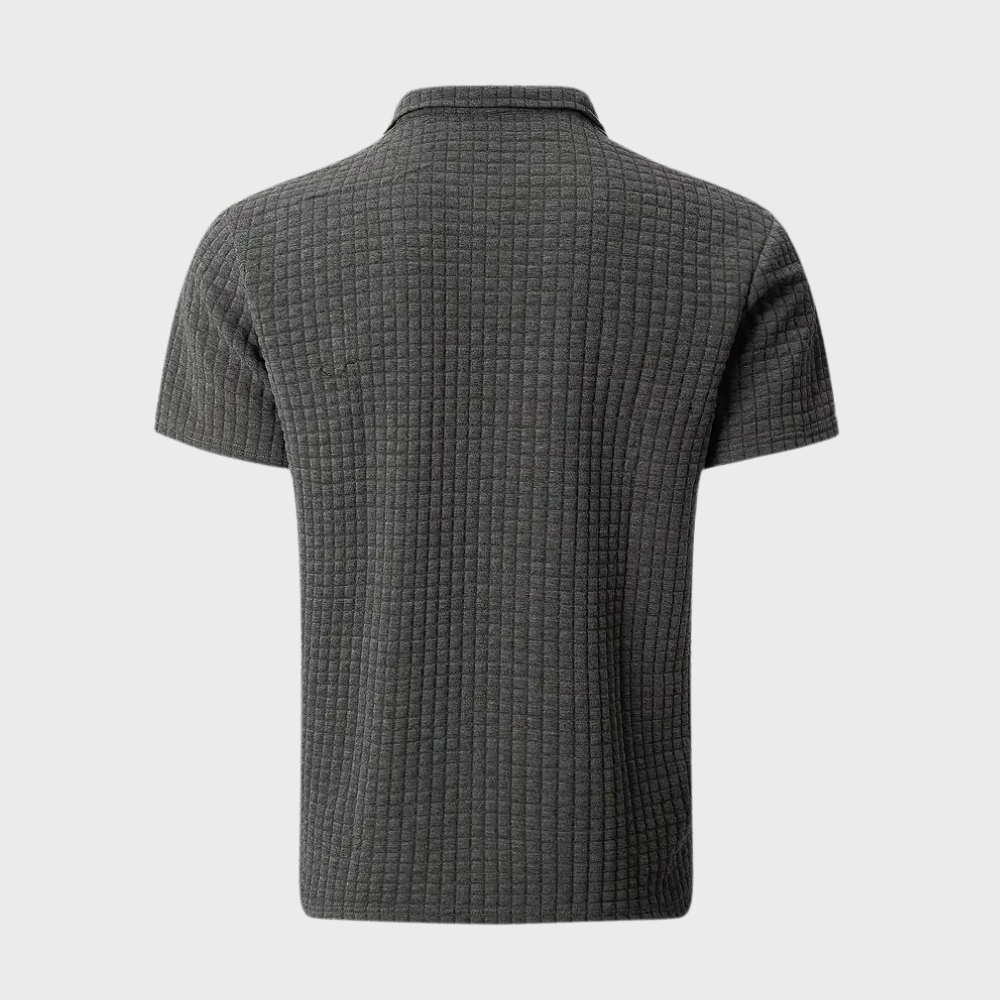 W&W Mode - Texturiertes Poloshirt