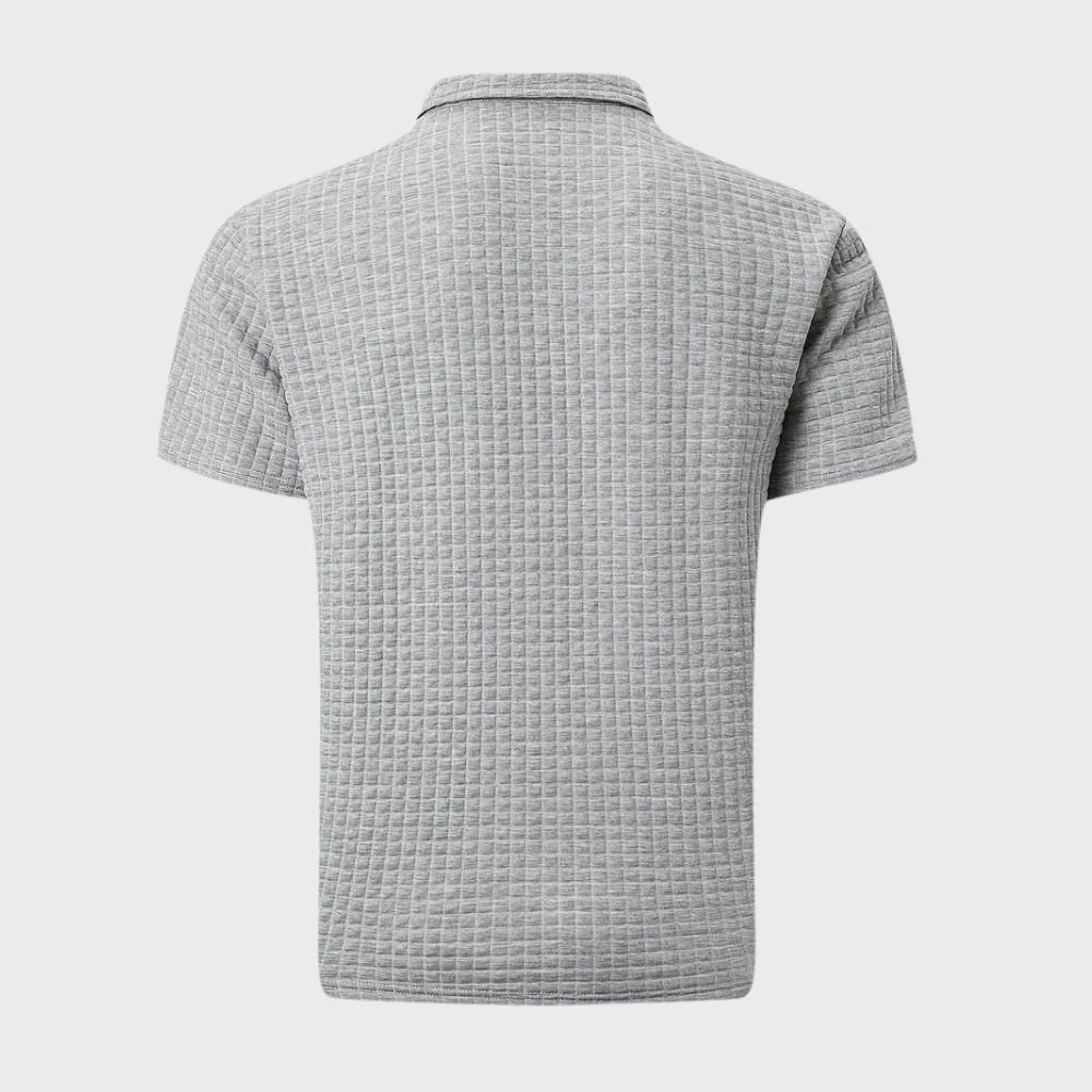 W&W Mode - Texturiertes Poloshirt