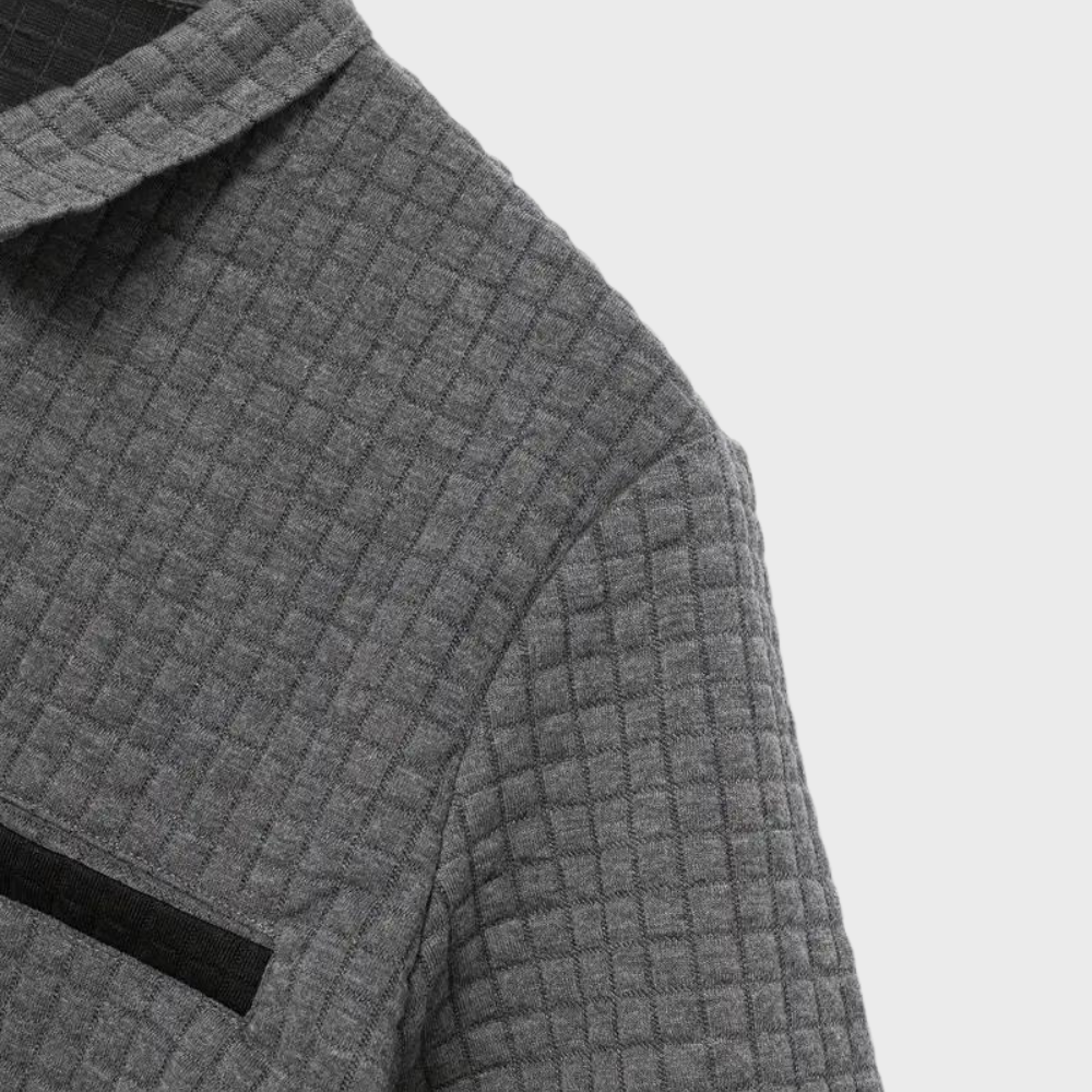 W&W Mode - Texturiertes Poloshirt