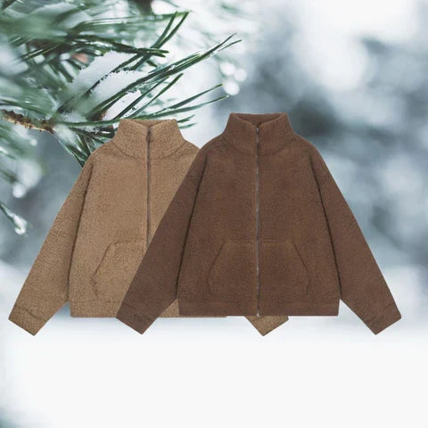 W&W Mode | Warmer Teddy-Mantel Mit Kapuze Für Frauen