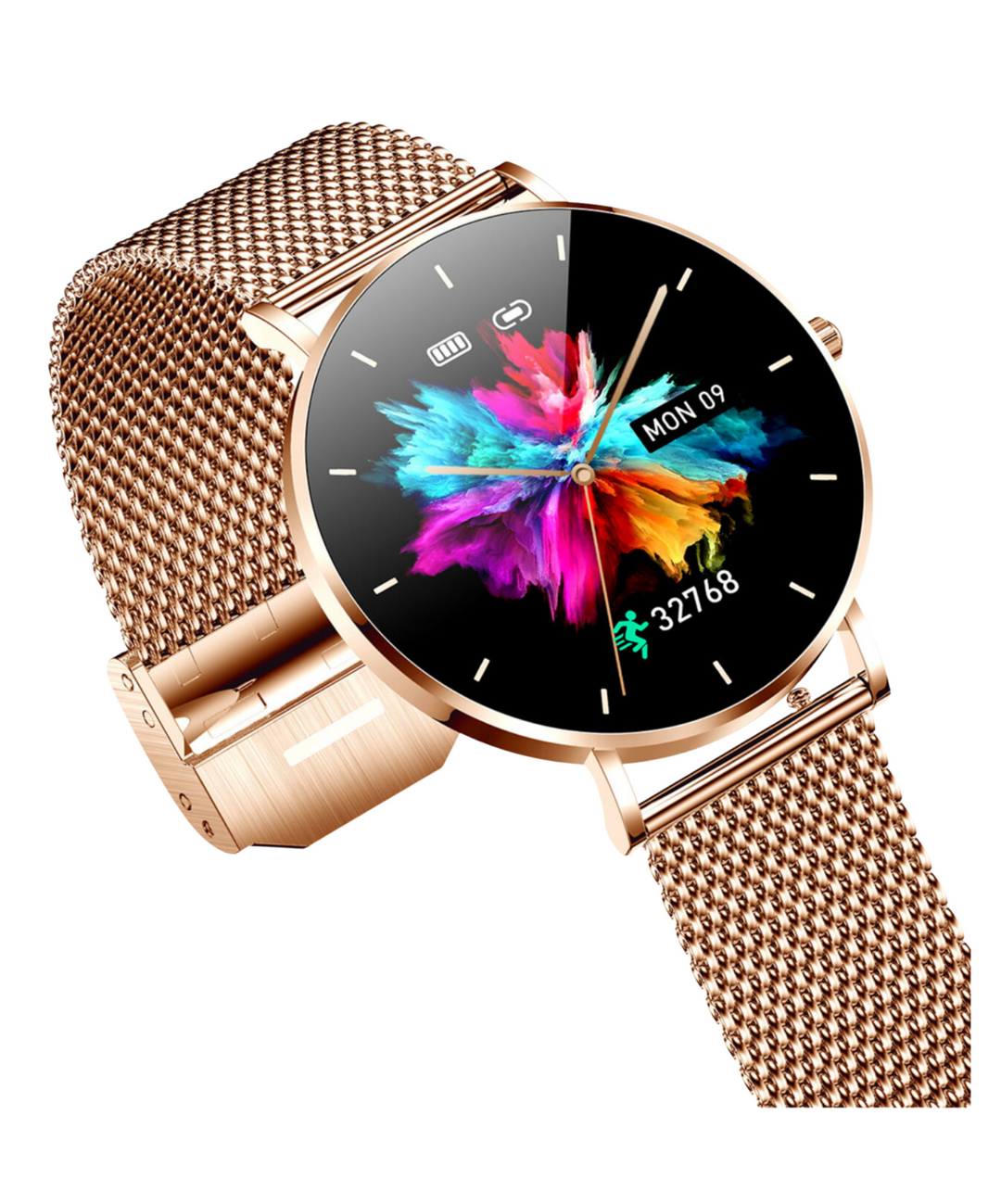 Damen Smartwatch mit Touchdisplay und Fitnessfunktionen