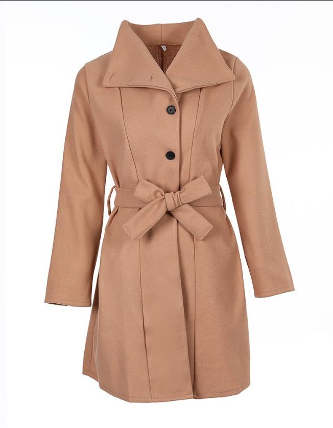 W&W Mode Wintertrend: Eleganter Damenmantel mit Gürtel