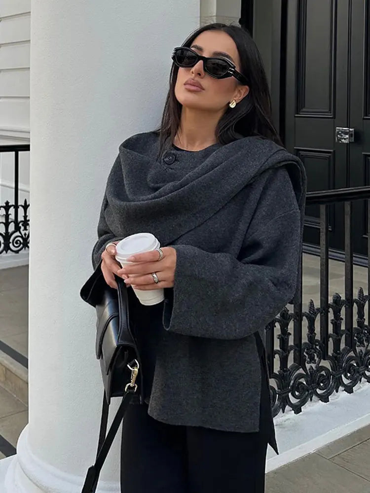 W&W Mode | Elegantes Jacke Mit Passendem Schal
