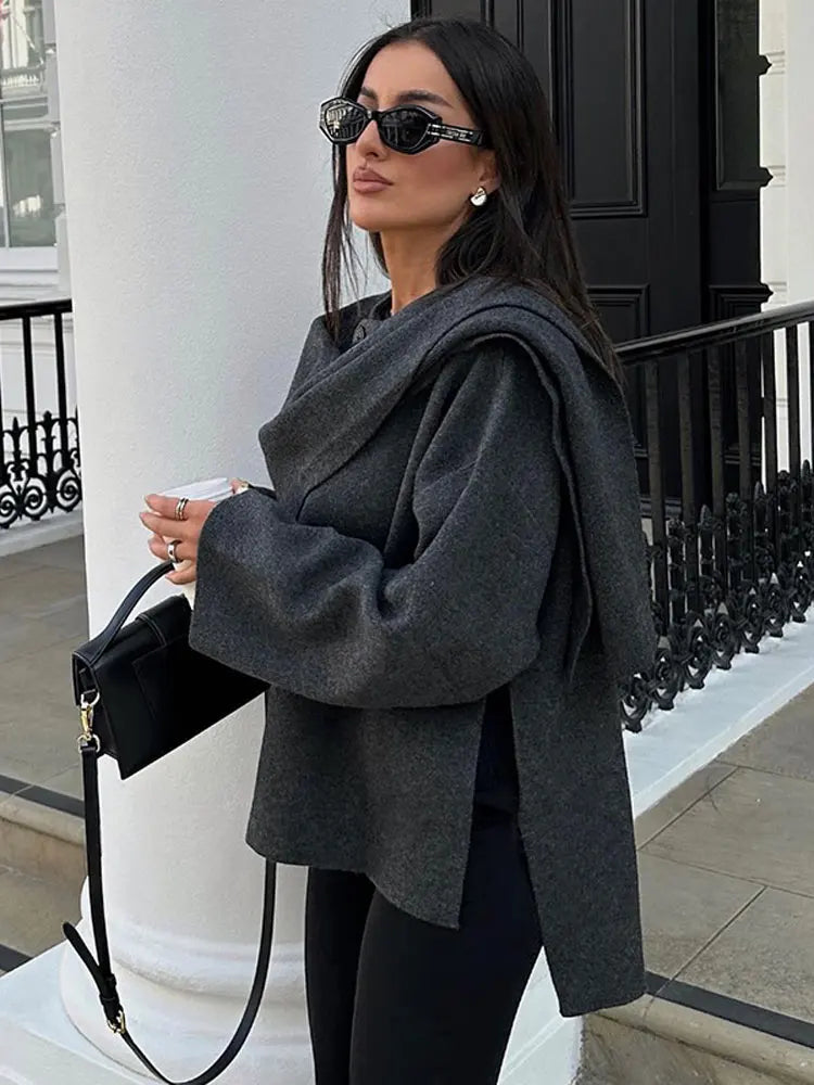 W&W Mode | Elegantes Jacke Mit Passendem Schal