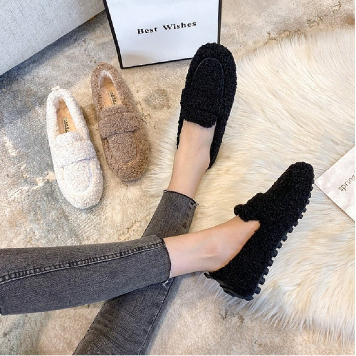 W&W Mode Chaussures en fourrure