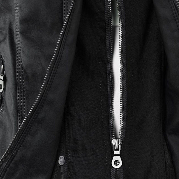 W&W Mode | Damen Lederjacke Mit Kapuze