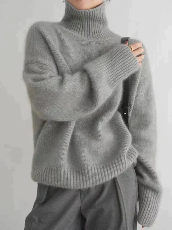 W&W Mode | Linea Rollkragenpullover aus edlem Synthetik-Mix