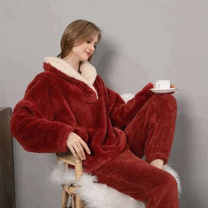W&W Mode Dani - Damen-Fleece-Pyjama-Set