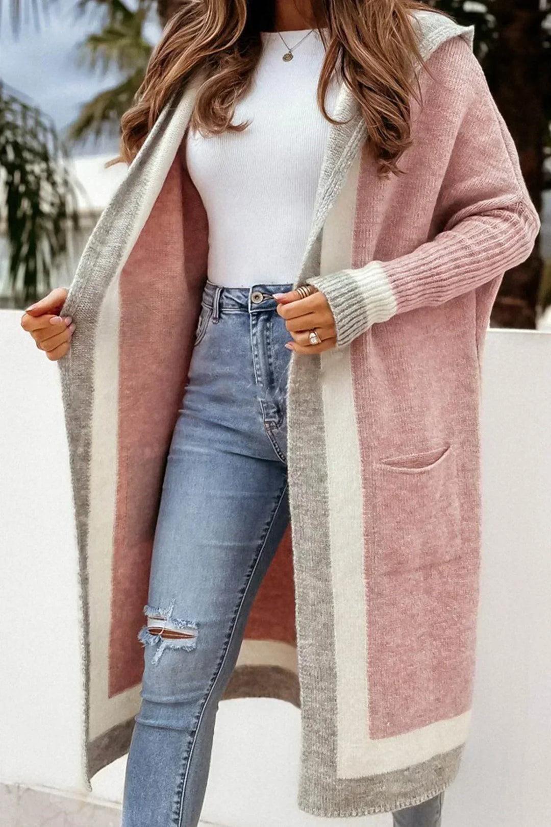 W&W Mode | Lange Jacke mit Kapuze