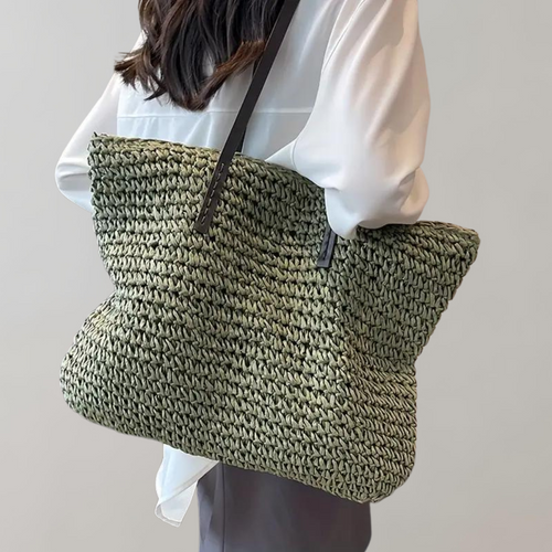 W&W Mode - große gewebte Tragetasche | Tasche im Bohemian-Beachy-Stil