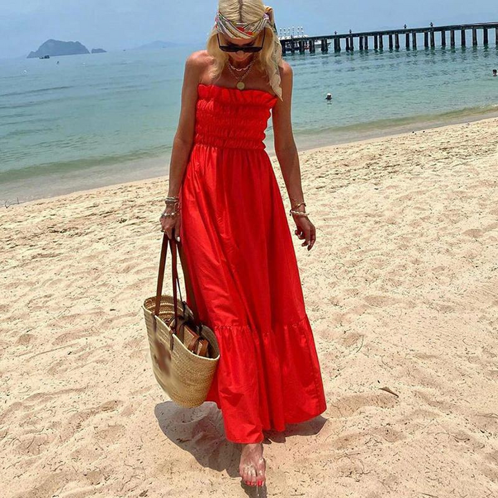 W&W Mode | Maxikleid Trägerloses Maxikleid Ein mühelos stilvolles Sommer-Essential für alle Gelegenheiten