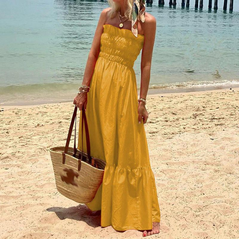 W&W Mode | Maxikleid Trägerloses Maxikleid Ein mühelos stilvolles Sommer-Essential für alle Gelegenheiten