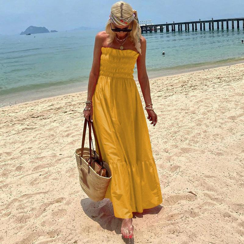 W&W Mode | Maxikleid Trägerloses Maxikleid Ein mühelos stilvolles Sommer-Essential für alle Gelegenheiten
