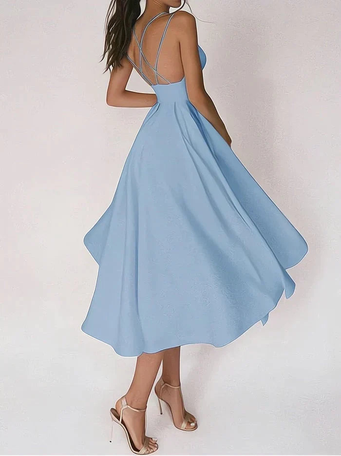 W&W Mode - Elegantes Kleid mit V-Ausschnitt