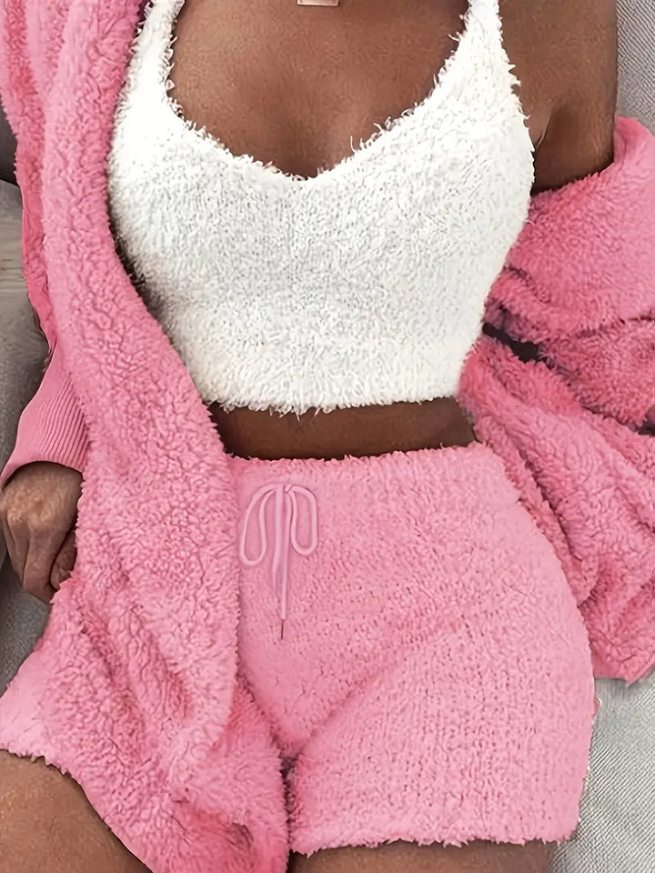W&W Mode | Kuschelige, weiche Damen Pyjama Set mit verschiedenen Farben