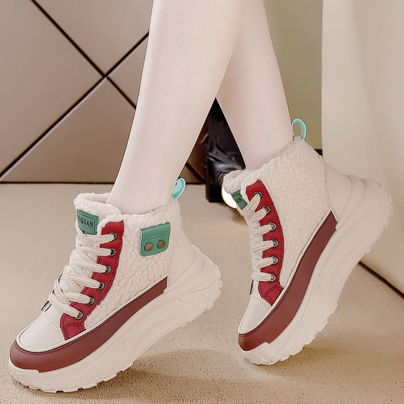 W&W Mode – Wasserdichte Plüsch-Stiefeletten