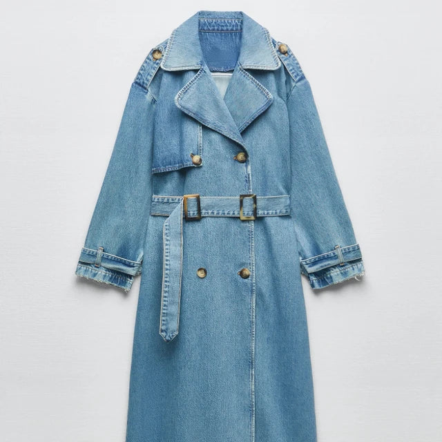 W&W Mode | Denim Trenchcoat