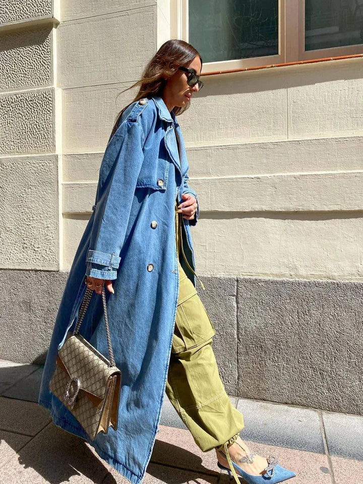 W&W Mode | Denim Trenchcoat