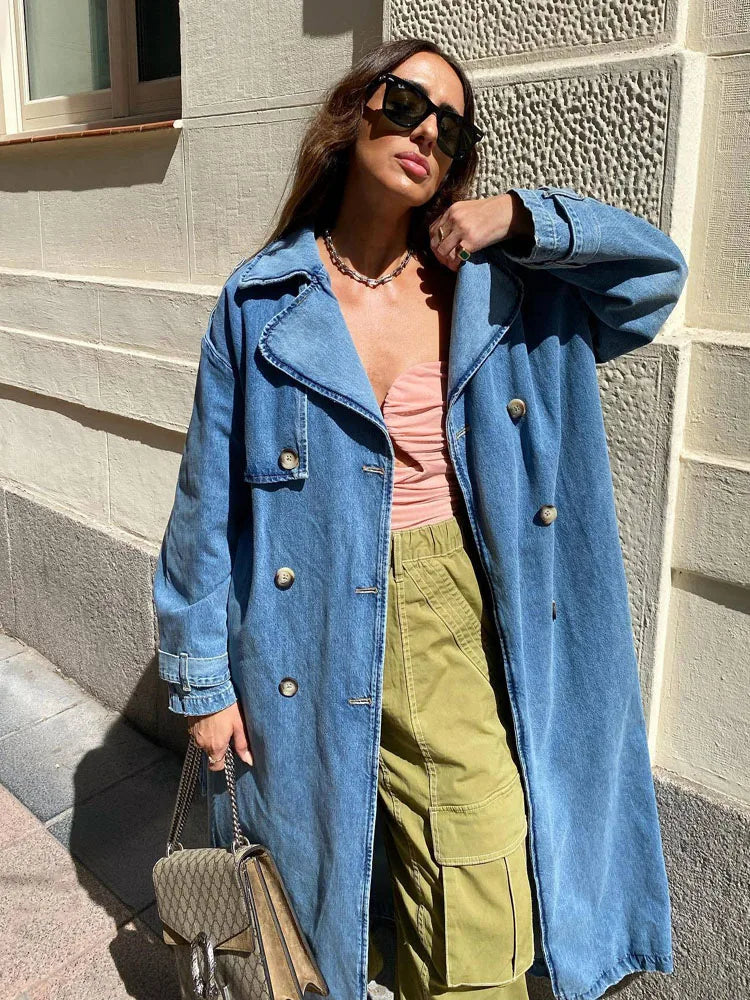 W&W Mode | Denim Trenchcoat