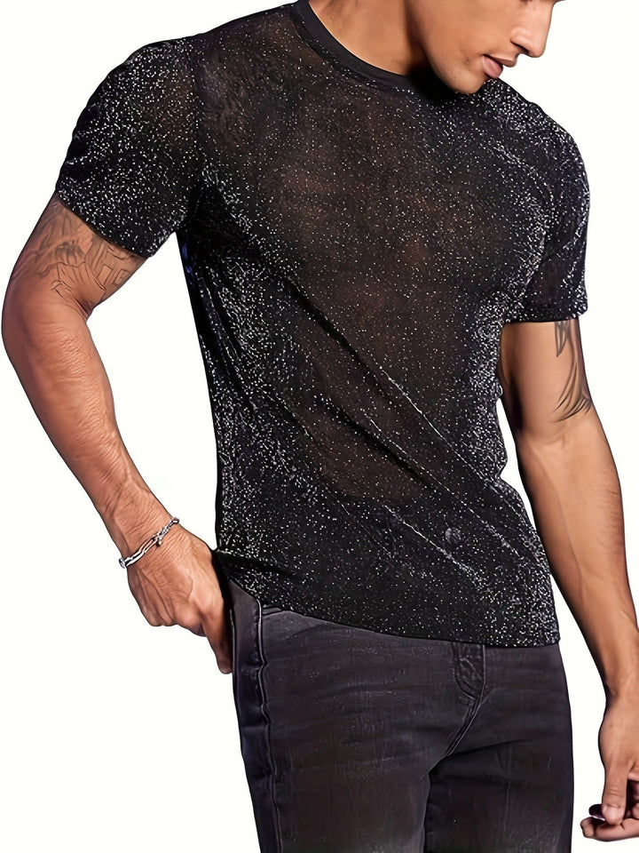 W&W Mode | Sexy Semi Runde Hals T-shirt Für Männer